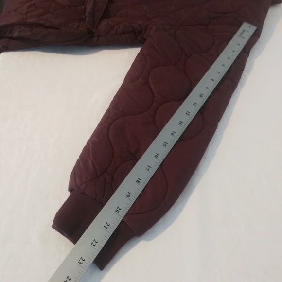 Time and Tru women's XL (16-18) Rustic Plum Onion Belted Barn Coat - Picture 9 of 11